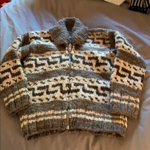 Cowichan wool sweater.